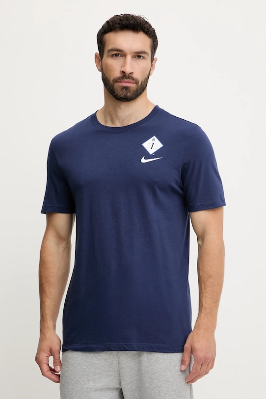 

Хлопковая футболка Detroit Tigers Nike, темно-синий