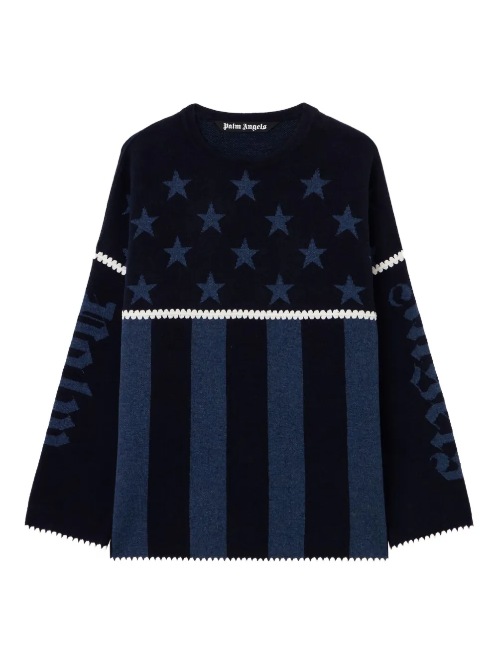 

Свитер Stars and Stripes Palm Angels, синий