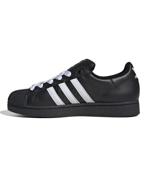 Мужские/женские кроссовки Superstar II adidas чёрные — фото 4