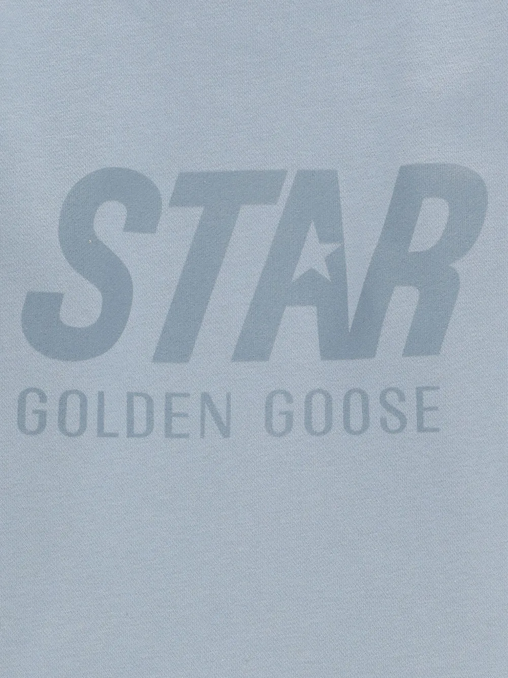 Толстовка с круглым вырезом и принтом Golden Goose Kids, синий — фото 3