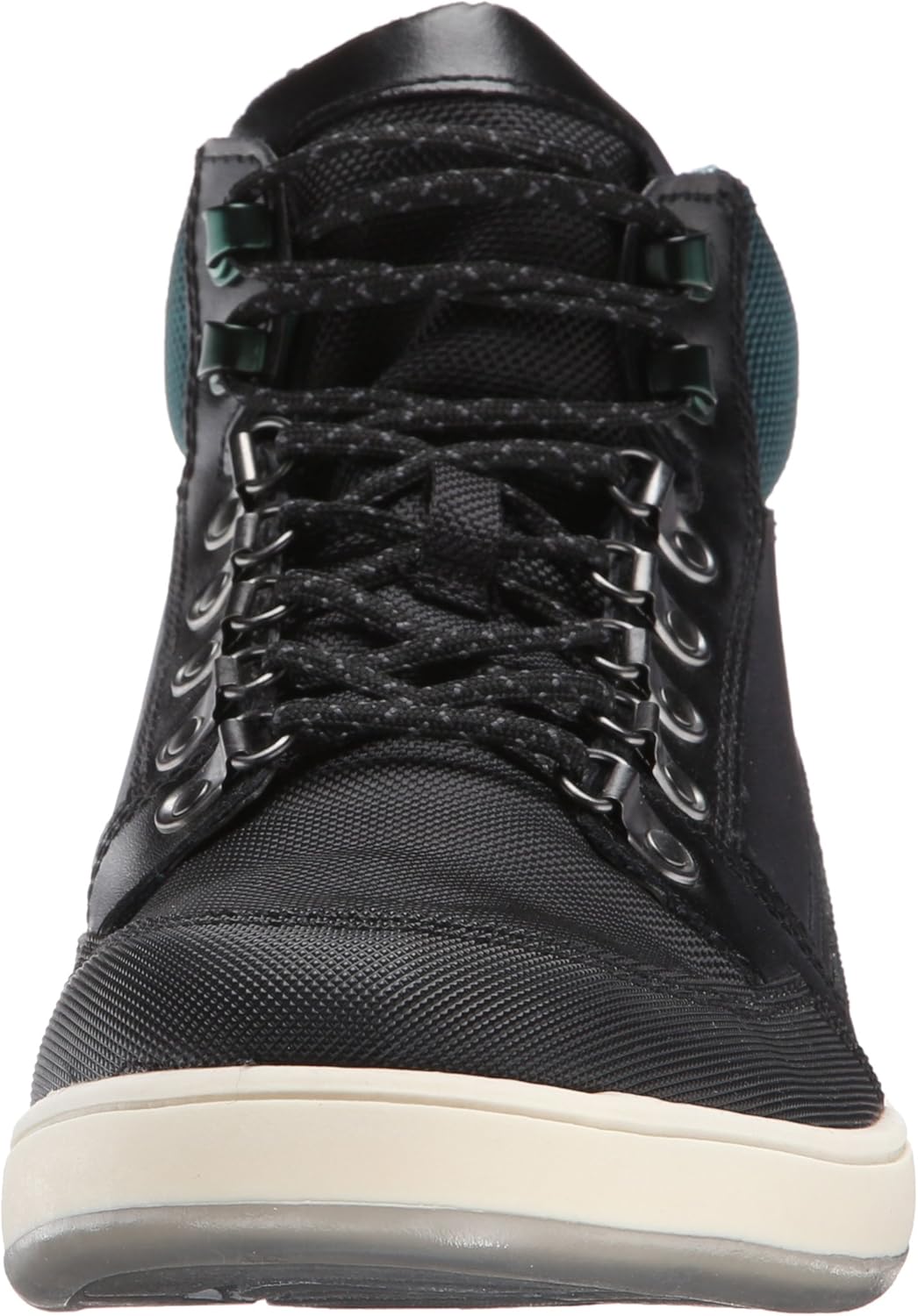 Calvin Klein Jeans Мужские кроссовки Marshall Leather/Nylon Oxford, Black/Emerald — фото 2