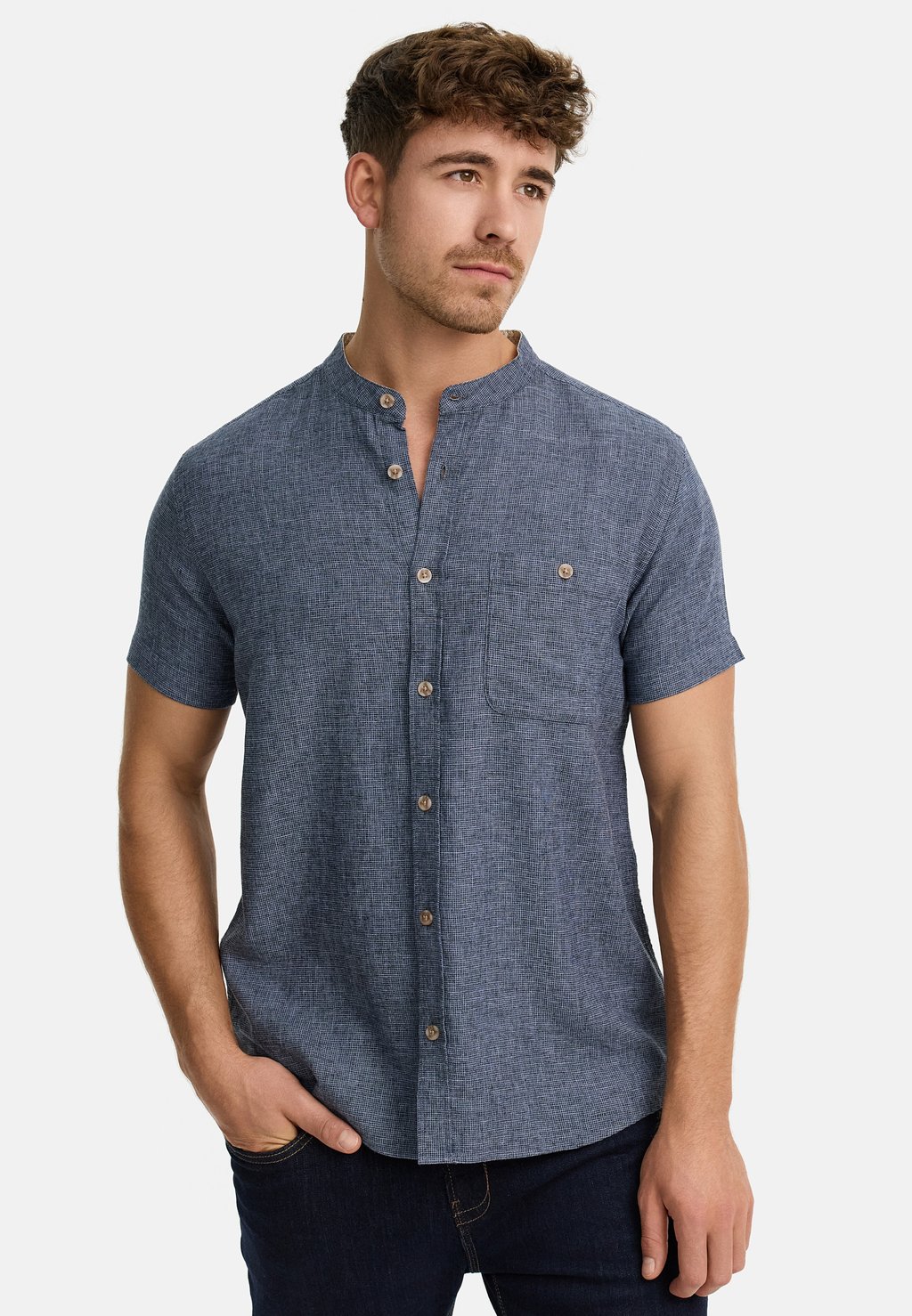 

Рубашка KURZARM HELMER INDICODE JEANS, темно-синий