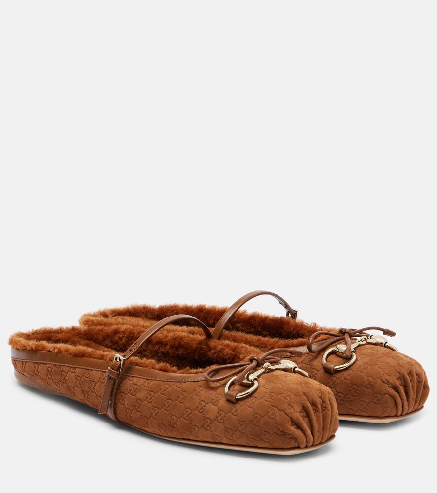 GG Horsebit замшевые мюли Gucci, Sundial/Sundial/Came