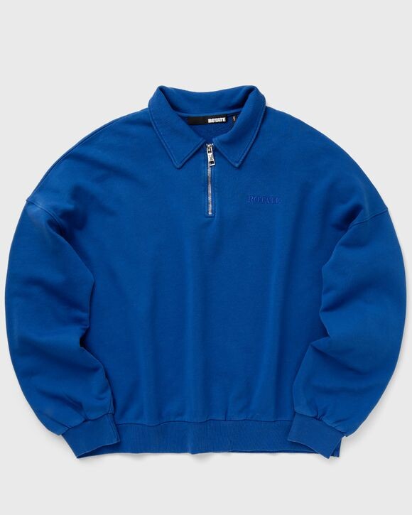 

Свитер Rotate Birger Christensen Oversized Polo Sweater, цвет sodalite blue