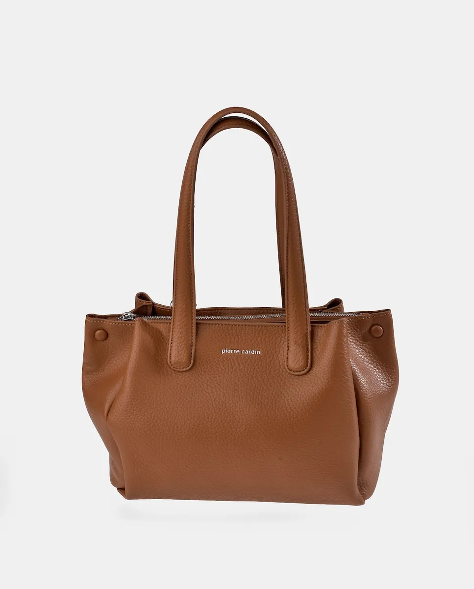 

Сумка-шоппер из искусственной кожи Pierre Cardin, песочный