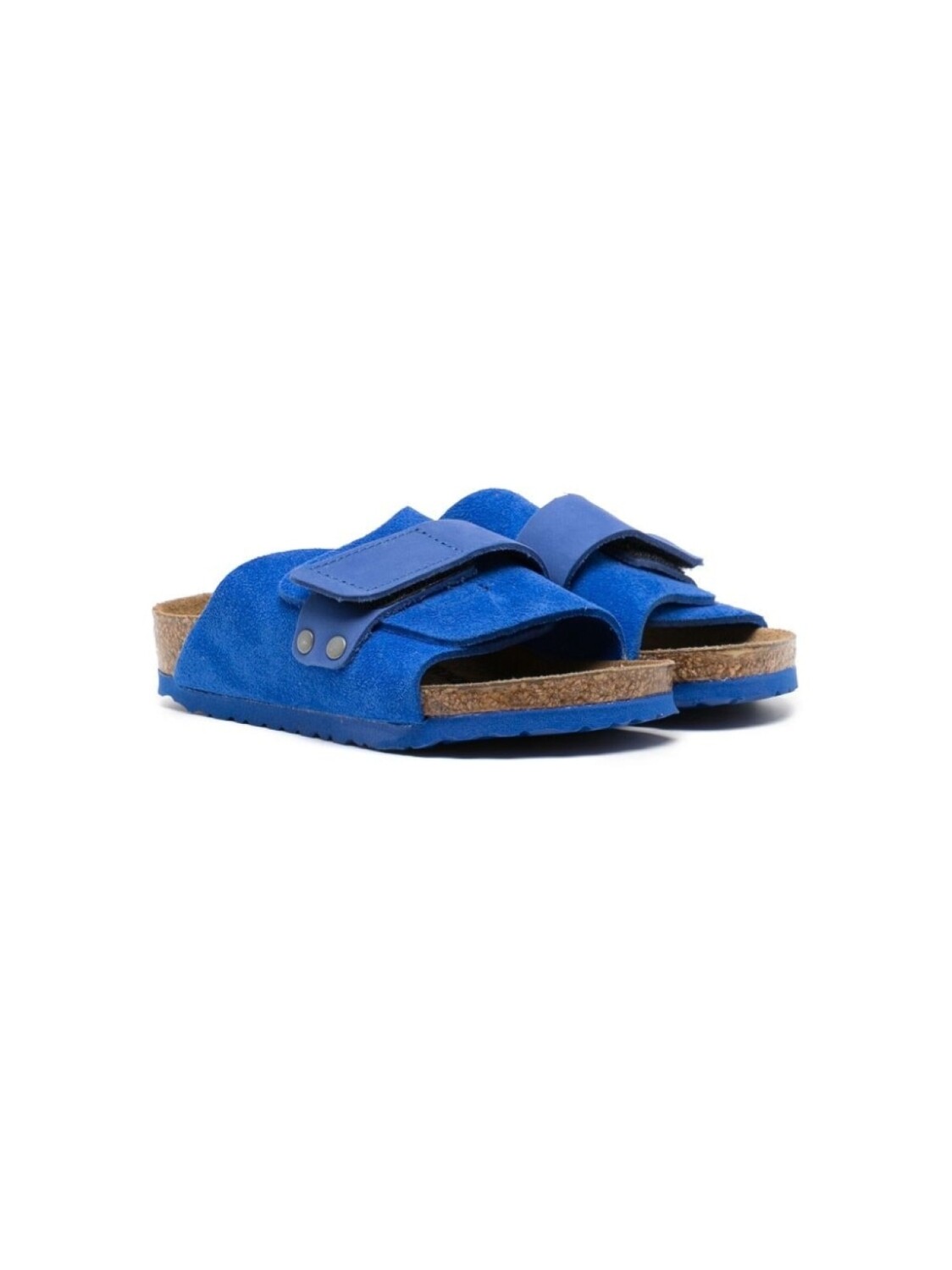

Birkenstock Kids сандалии на липучках, коричневый