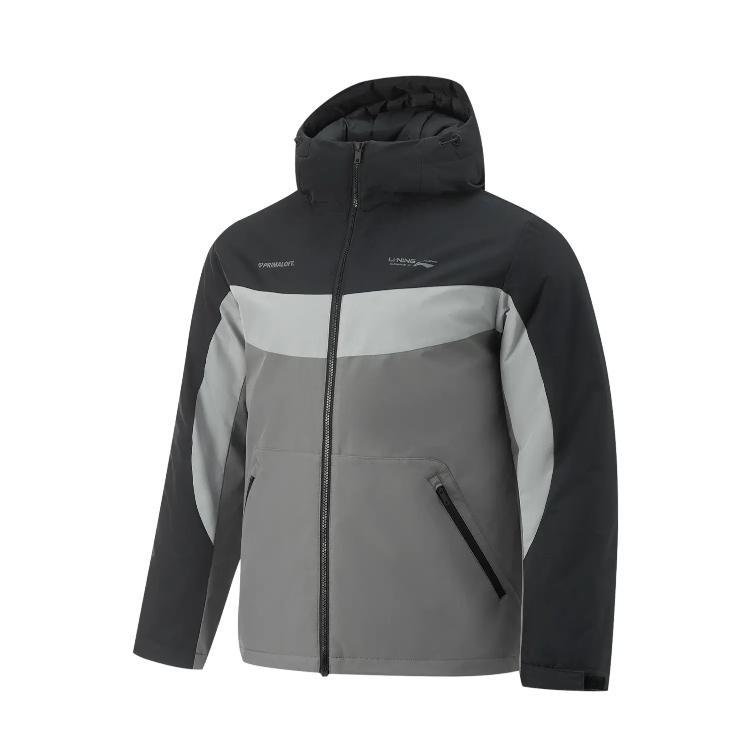 

LINING Пуховик мужской, Black/Lunar Surface Gray/Asphalt Gray