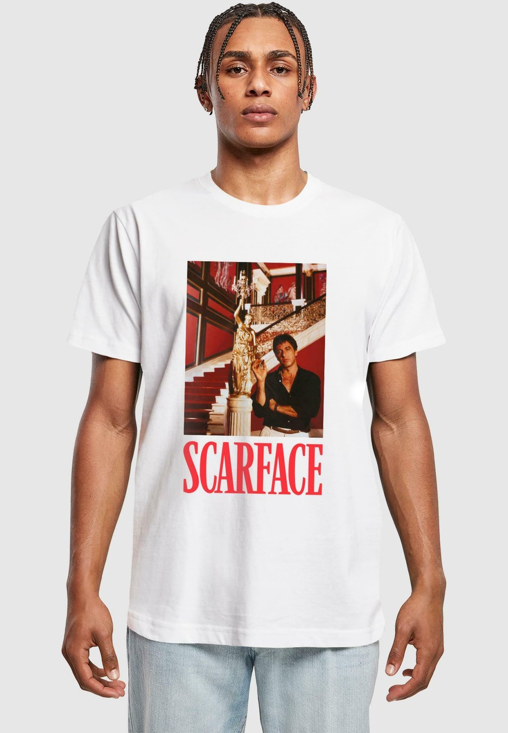

Рубашка с принтом SCARFACE FOUNTAIN Merchcode, белый