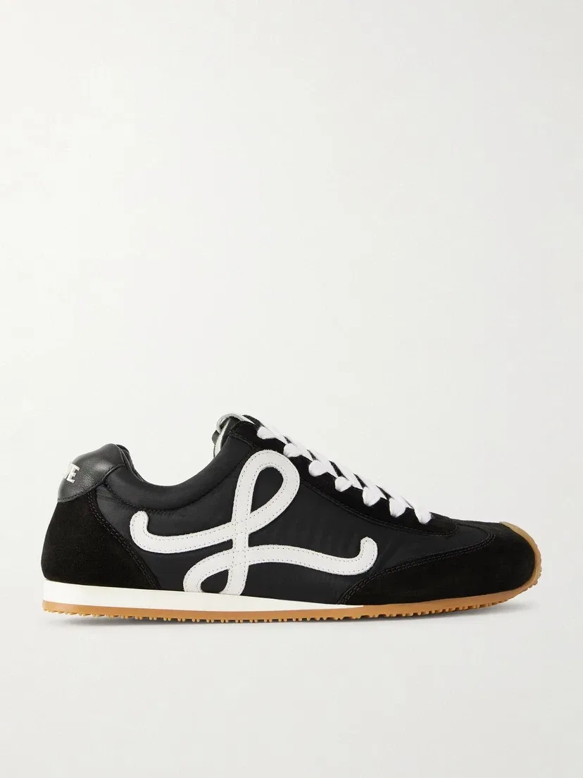Кроссовки Ballet Runner 2.0 из кожи, нейлона и замши с аппликацией в виде логотипа LOEWE, черный