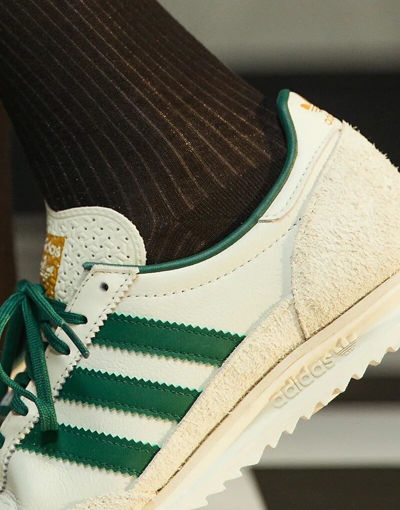 Кроссовки SL 72 OG белого и зеленого цвета adidas Originals — фото 3
