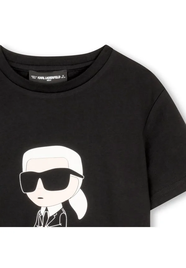 Футболка унисекс с принтом Karl Lagerfeld Kids, Black — фото 3
