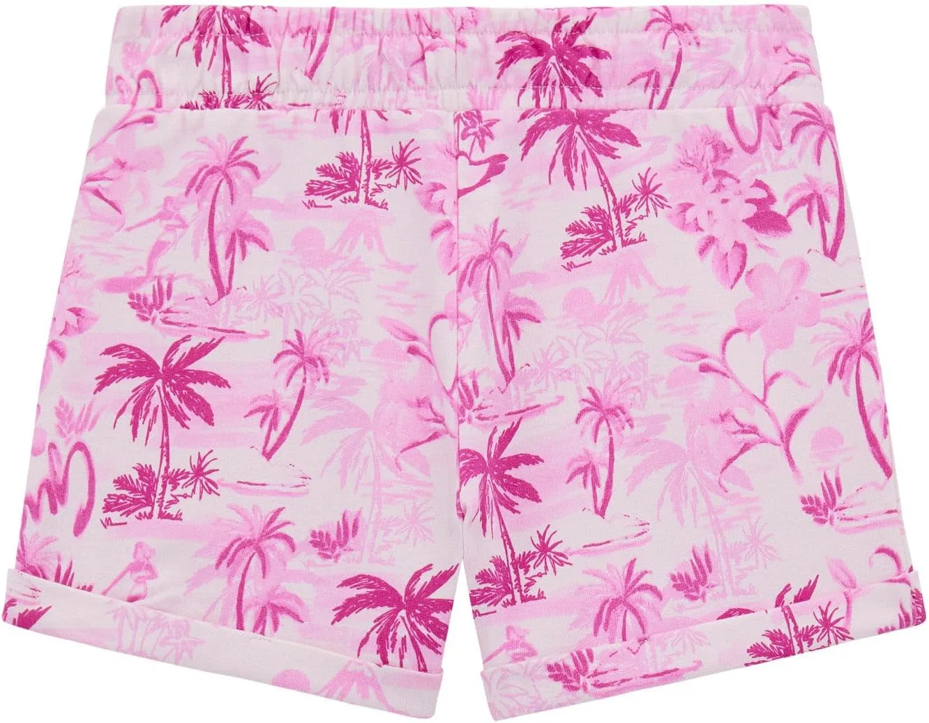 Эко-спортивные шорты для девочек GUESS, Palms On Pink — фото 2