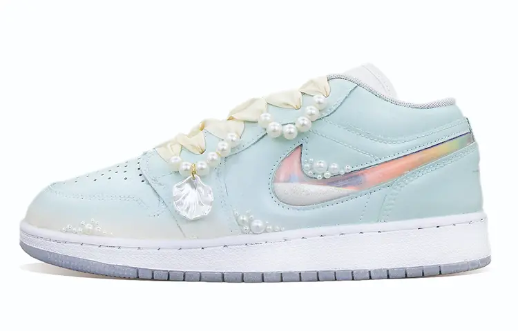 

Кроссовки Air Jordan 1 Vintage Basketball Shoes Women's Mid-top Cyan/pink, голубой, Синий, Кроссовки Air Jordan 1 Vintage Basketball Shoes Women's Mid-top Cyan/pink, голубой