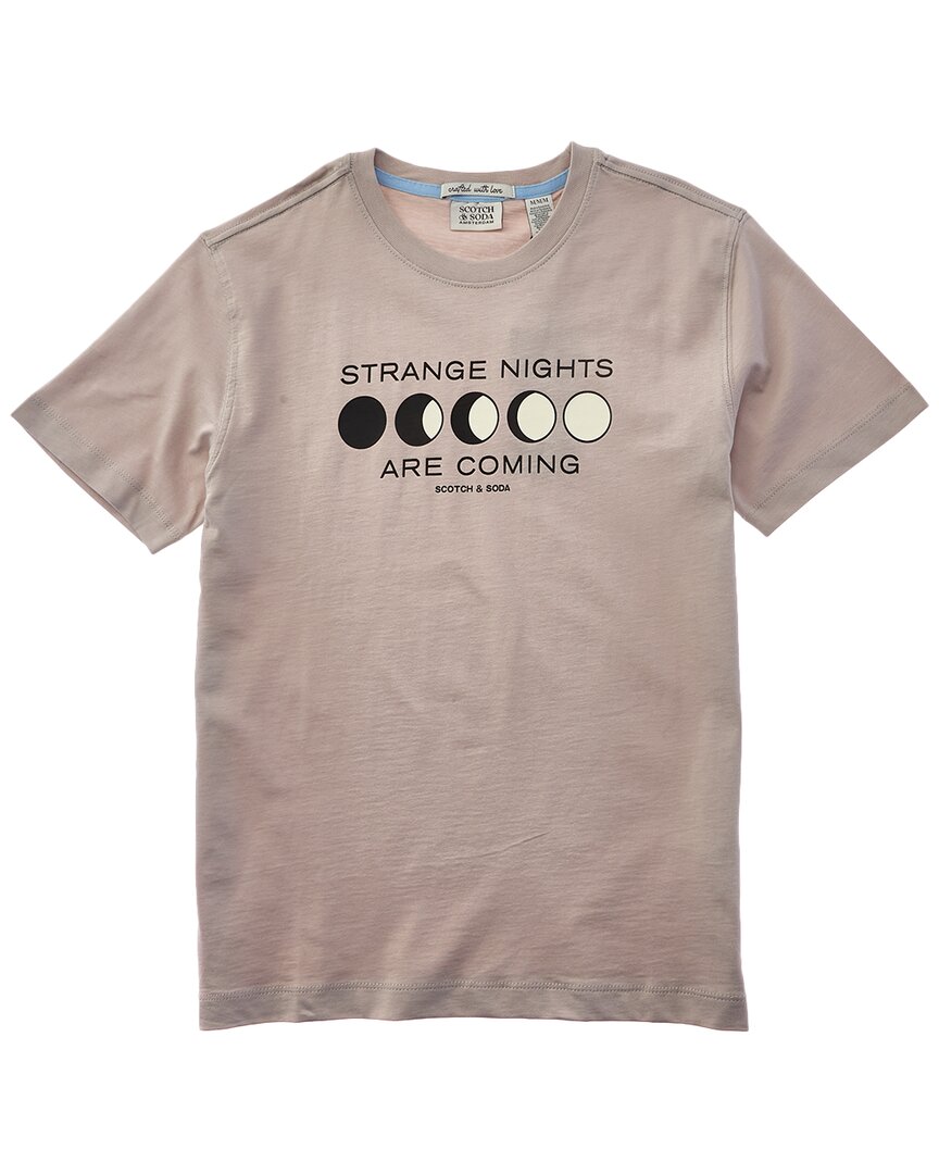 

Футболка Scotch & Soda с принтом, серый