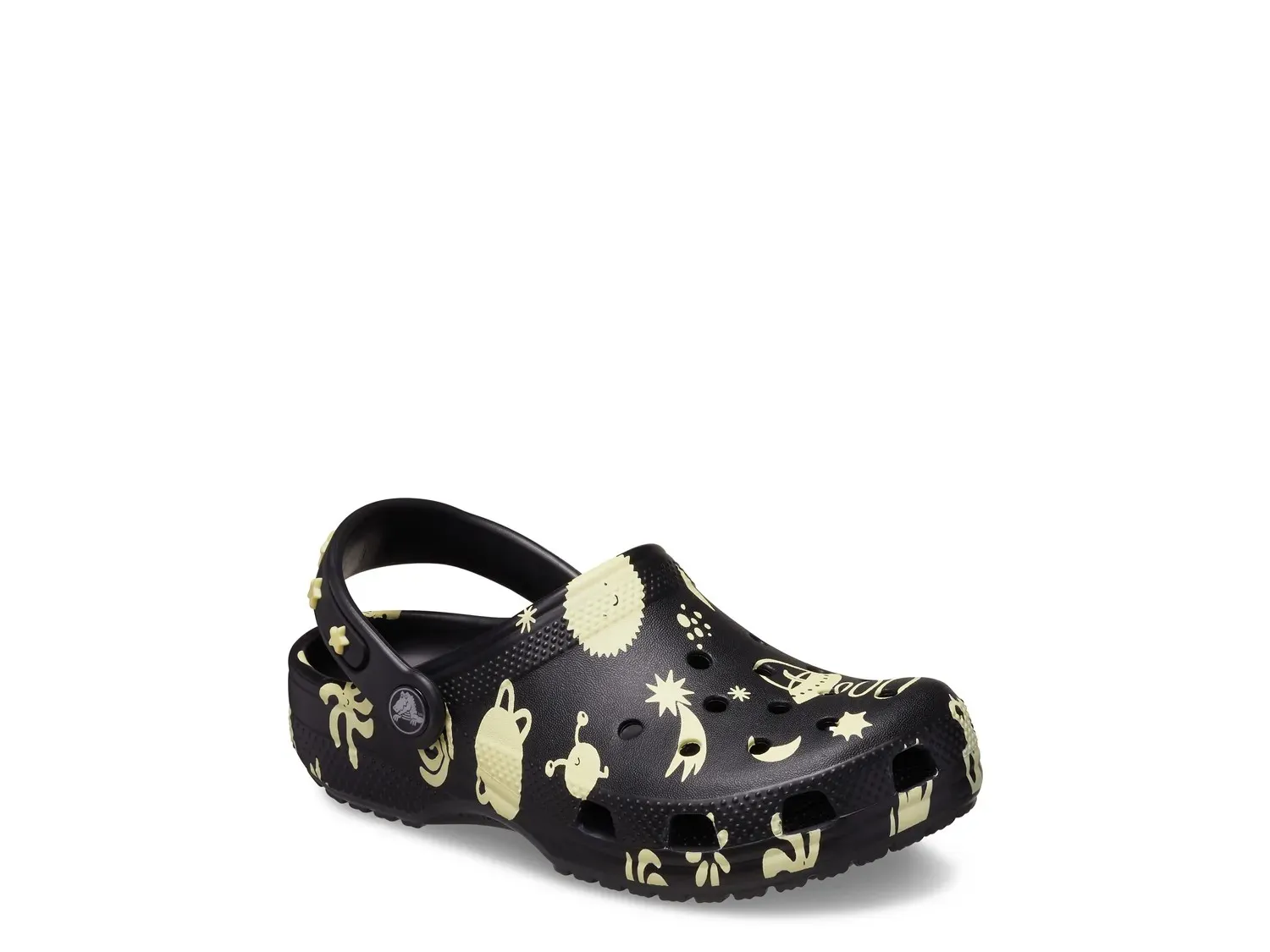 

Сабо Crocs Classic Glow Space — детские, черные