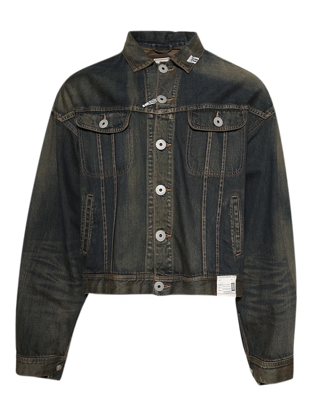 

Джинсовая куртка Both Sides Front Maison Mihara Yasuhiro, коричневый