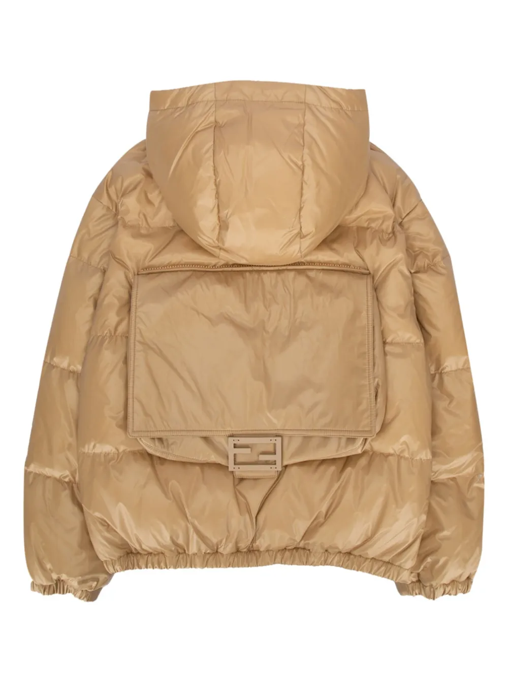 Куртка с накладным карманом и пряжкой FENDI KIDS, нейтральный — фото 2