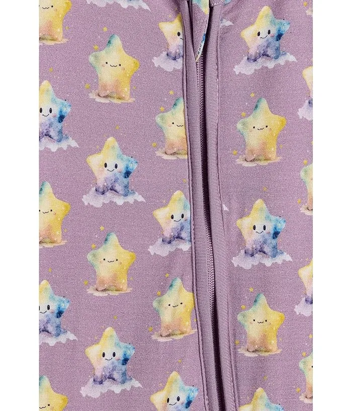 Пижама-слип с двухсторонней молнией Print Footie Kickee Pants Kids, Denim Tractors/Windmills — фото 3