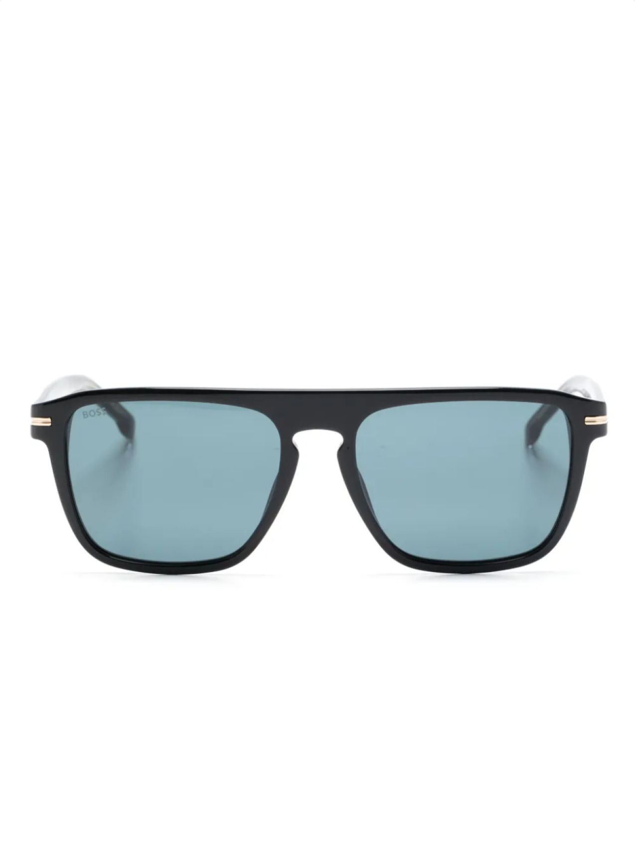 

BOSS солнцезащитные очки в прямоугольной оправе, черный