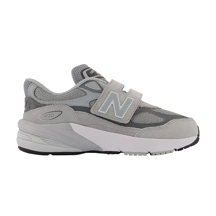 

Кроссовки New Balance 990v6 Hook & Loop Little Kid X-Wide, серый