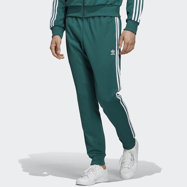Спортивные штаны adidas originals Sst Tp Logo Embroidered Sports Pants Green, зеленый — фото 3
