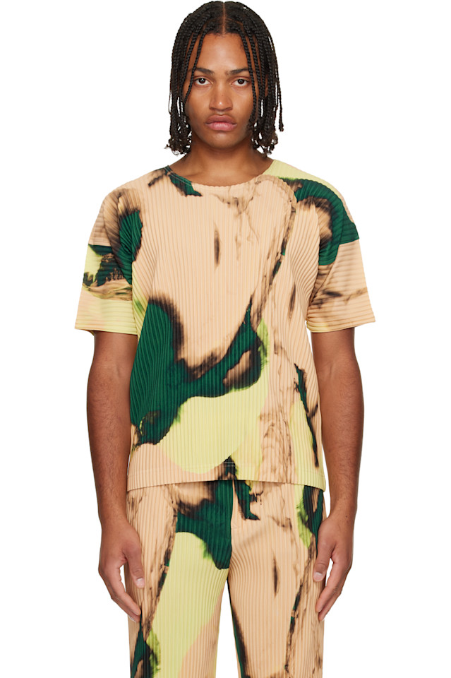 

Homme Plissé Issey Miyake Футболка с разноцветным агатом