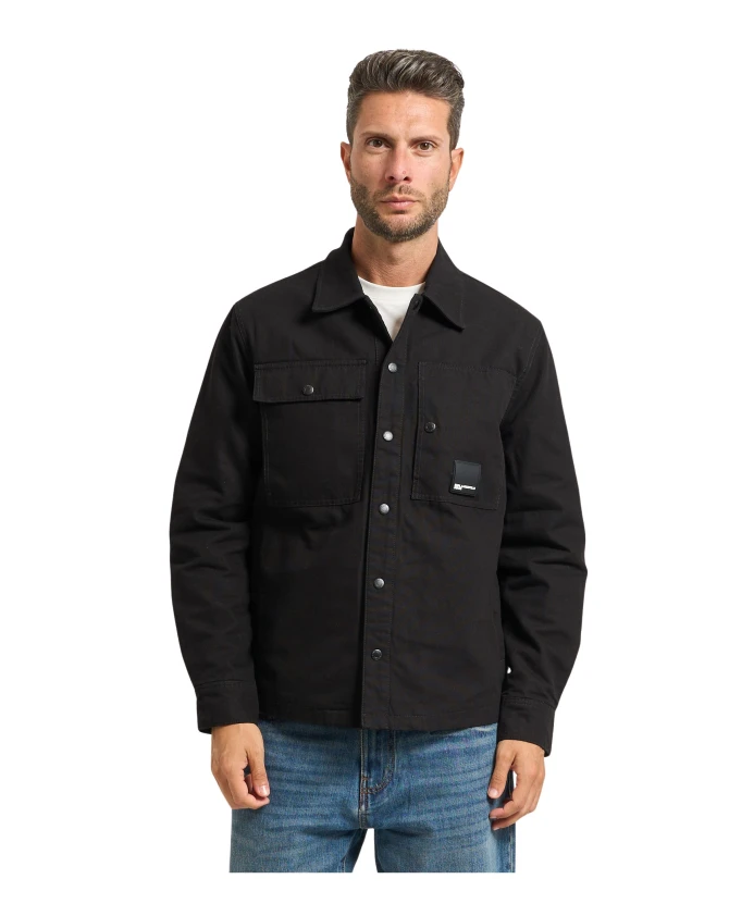 

Черные пальто Karl Lagerfeld, черный