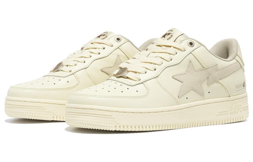 Кроссовки A BATHING APE STA Skateboarding Shoes Men Low-top Khaki, хаки — фото 3