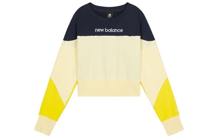 

New Balance Женская желтая толстовка, Желтый, New Balance Женская желтая толстовка