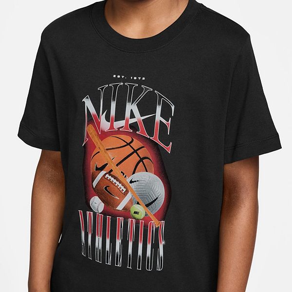 Детская футболка с коротким рукавом и принтом wildcard Nike, Black — фото 3