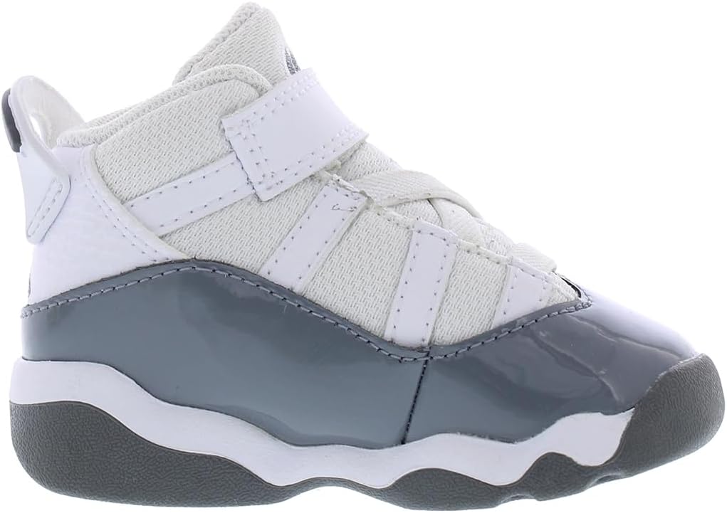 Детские кроссовки Nike Jordan 6 Rings, белый/серый — фото 3