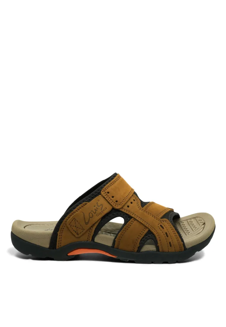 Мужские сандалии, slip-on, искусственная кожа, модель 250441264 Louis Cuppers, коричневый
