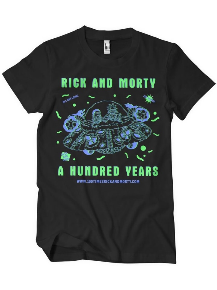 

Футболка A Hundred Years Big Tall T-Shirt черного цвета Rick and Morty, Черный, Футболка A Hundred Years Big Tall T-Shirt черного цвета Rick and Morty