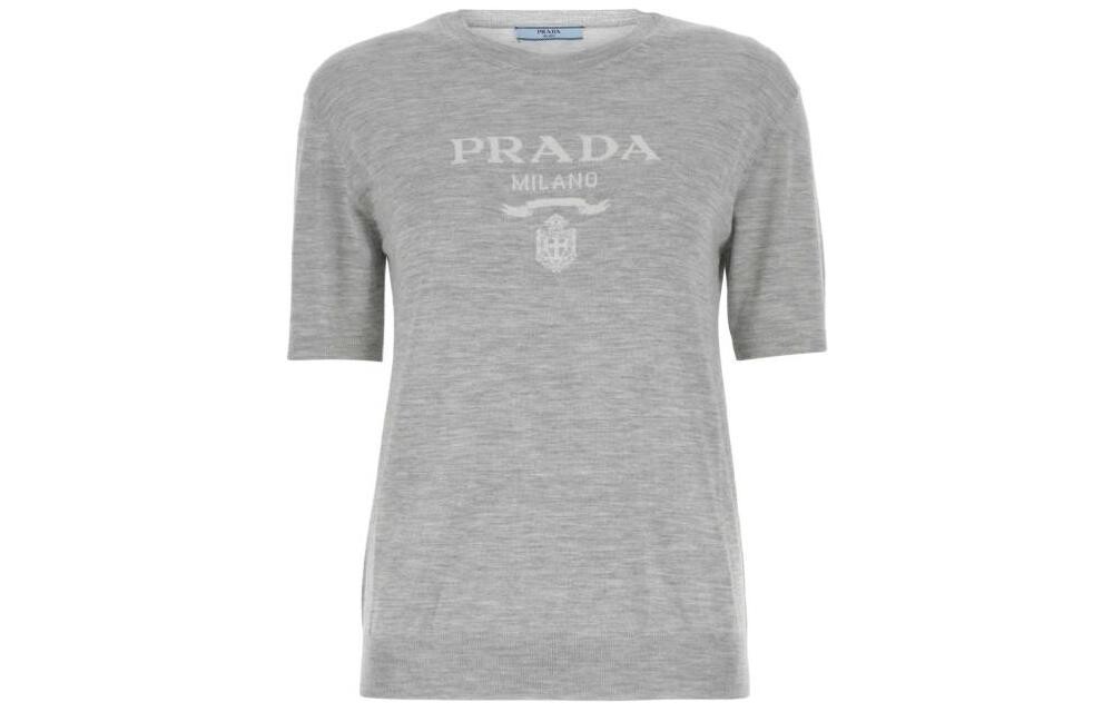 

Футболка женская светло-серая Prada