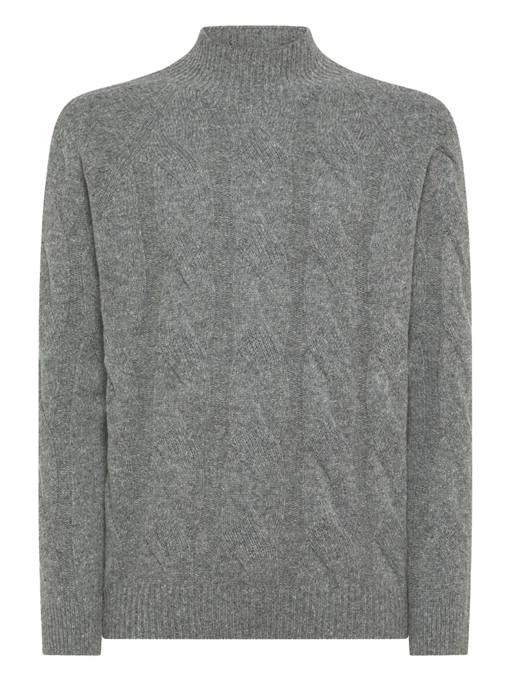 

Вязаный свитер с высоким воротником Seventy, серый