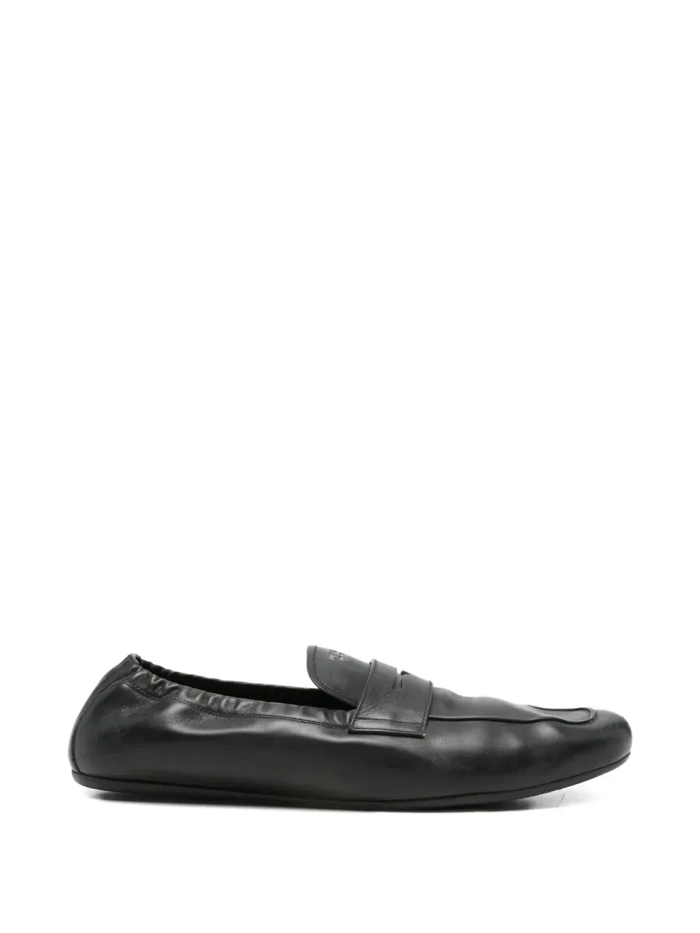 Лоферы со шнуровкой Prada, черный