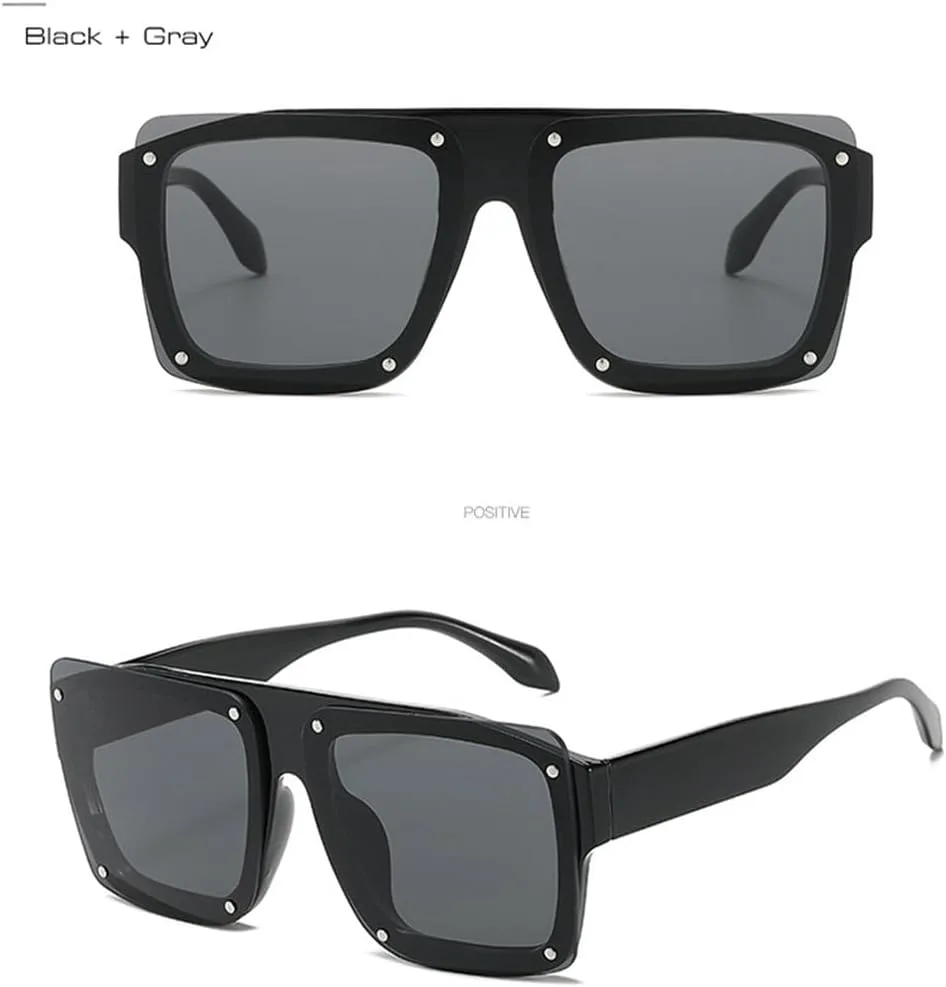 

Модные женские солнцезащитные очки с градиентным покрытием UV400, винтажные мужские солнцезащитные очки с заклепками, панк-очки HVTVTLA, Jelly Tea Tea Pink