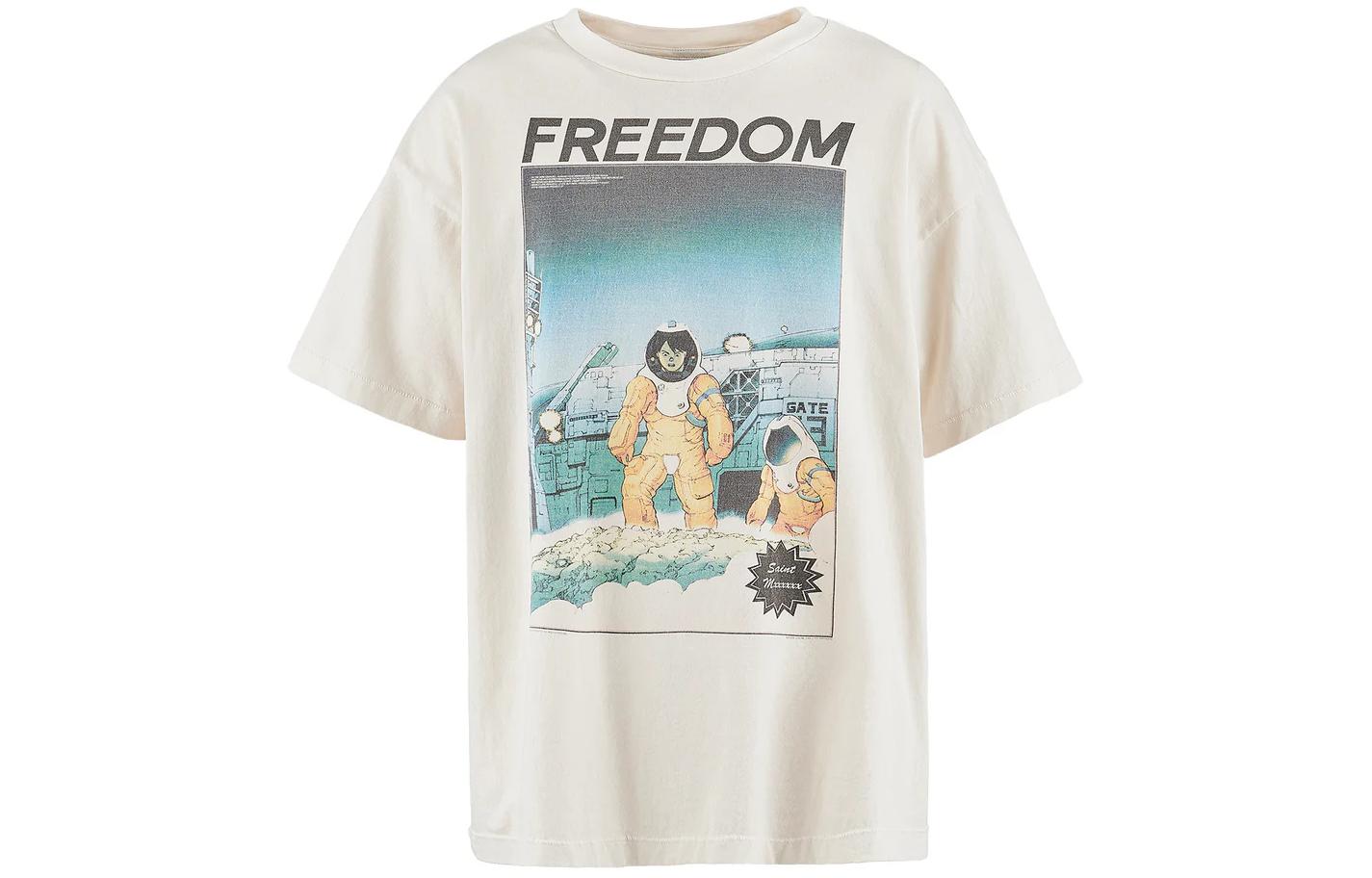 

Футболка SAINT Mxxxxx x FREEDOM SS24 унисекс светло-бежевая SAINT Mxxxxxx