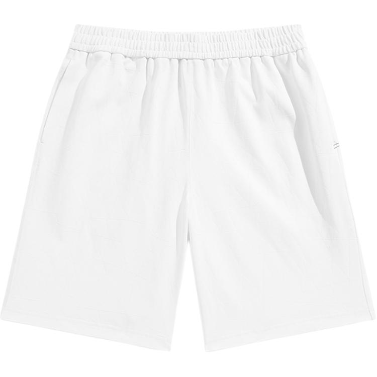 

Брюки Casual Mid Length с жаккардовой текстурой однотонные мужские PEACEBIRD MEN, белый 1