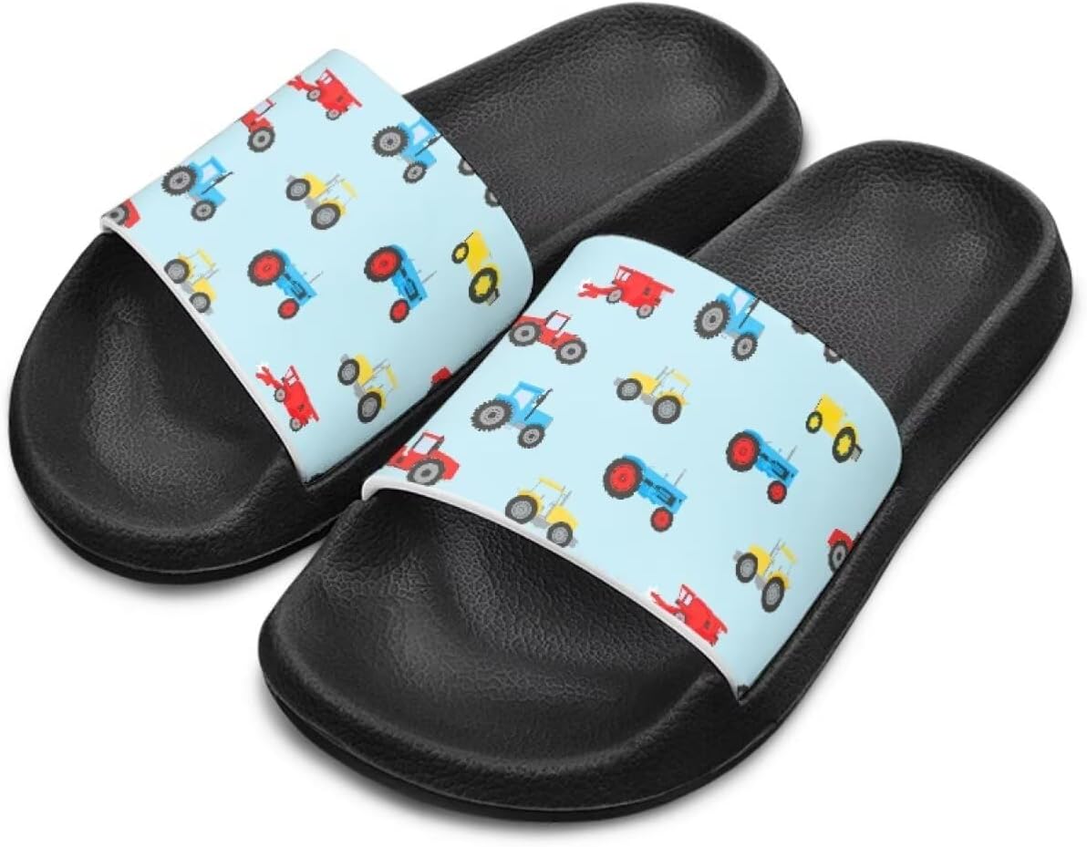 

Детские тапочки, пляжные сандалии, сланцы, шлепанцы для детей унисекс, мальчиков и девочек, подарок для дочерей, сыновей, младших братьев и сестер, черная подошва, размер для маленьких детей 11- для больших детей 3 Qoiuvncy