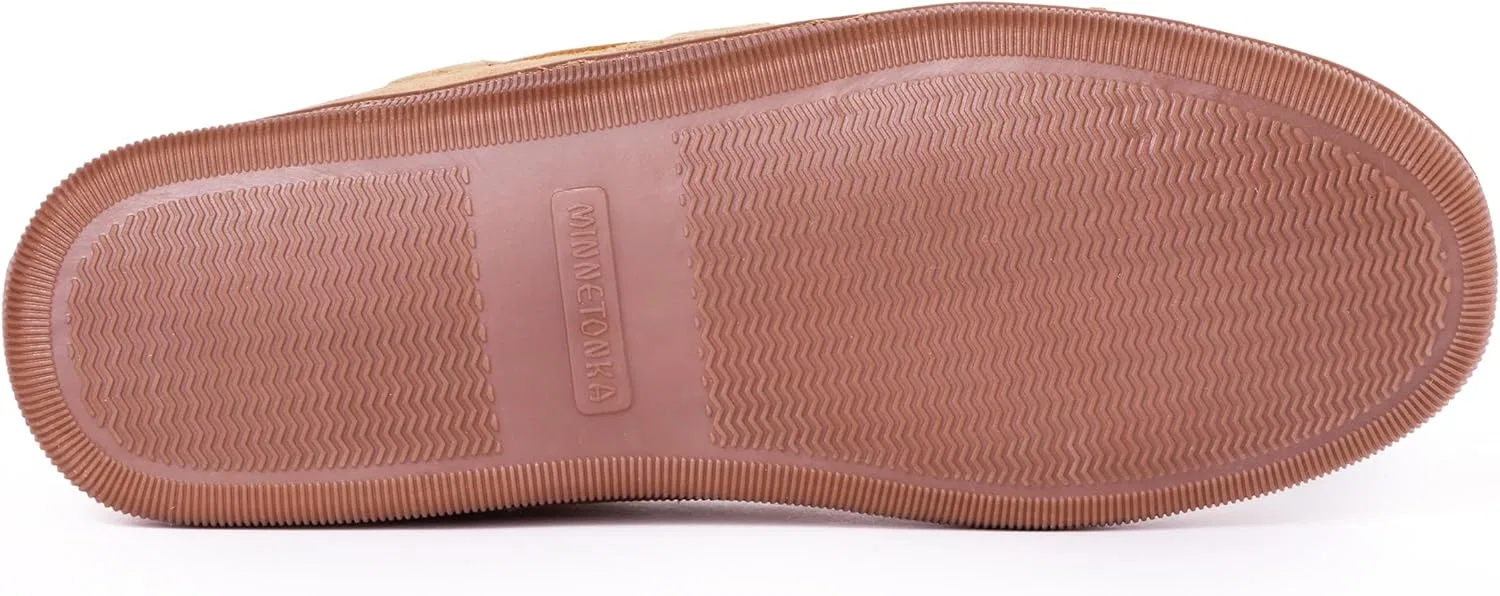 Тапочки с меховой подкладкой Minnetonka, коричневый — фото 3