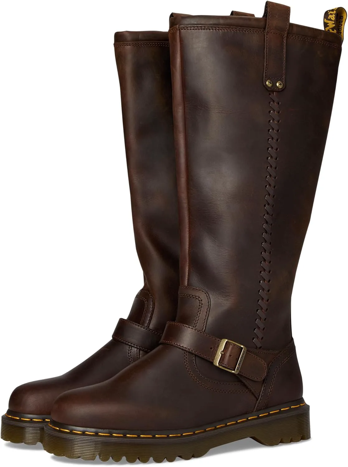 Мужские высокие сапоги Dr. Martens Anistone, темно-коричневый — фото 2