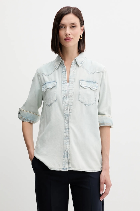 

Джинсовая рубашка United Colors Of Benetton, синий