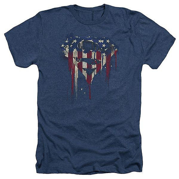 

Футболка adult heather с принтом Superman bleeding shield Licensed Character