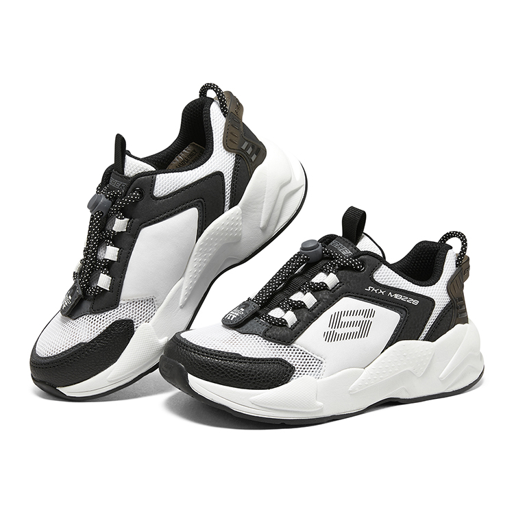 Ультра Сердж Низкие Детские Беговые Кроссовки Белый Черный Skechers — фото 3