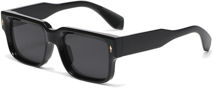 

Ретро солнцезащитные очки для женщин, серые в полоску, защита от УФ-излучения UV400, заклепки; для мужчин – прозрачные солнцезащитные очки с градиентным переходом цвета VFDHN, 1