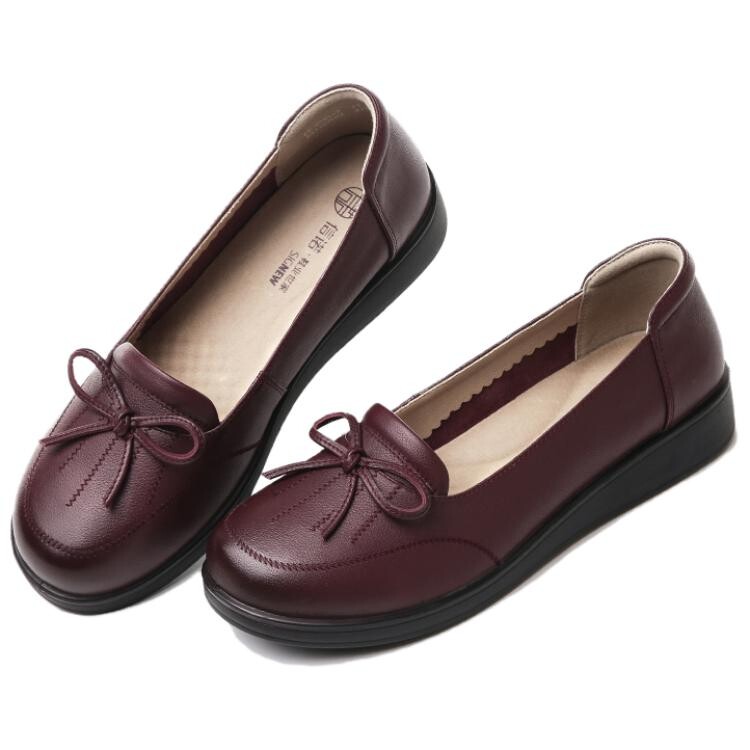 Туфли женские повседневные Women's Casual Shoes Women's Cigna, цвет Burgundy — фото 4