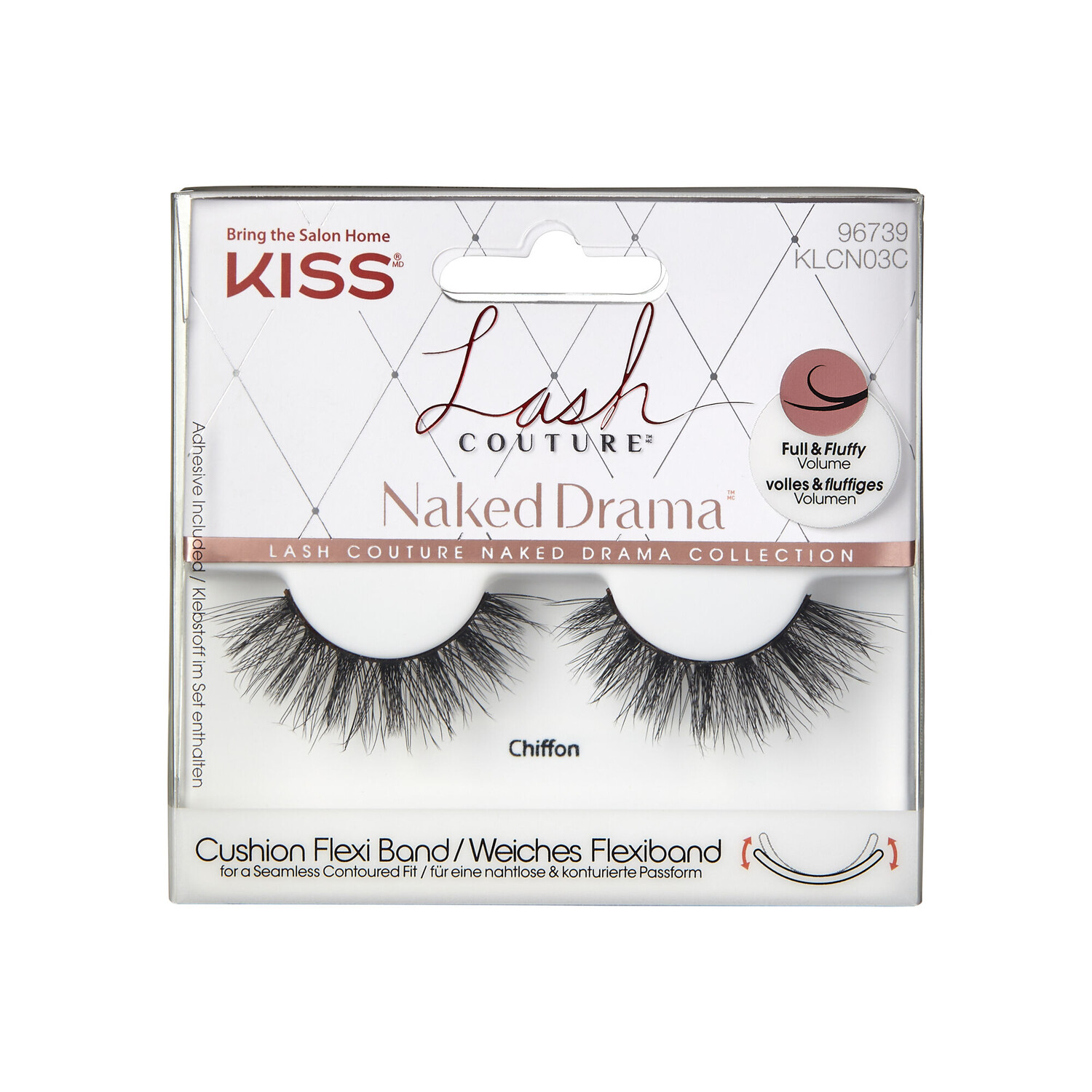 

Накладные ресницы klcn03h1 шифон Kiss Couture, 1 пара