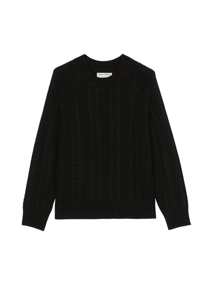 

Пуловер Marc O'Polo DENIM Zopfmuster regular, черный