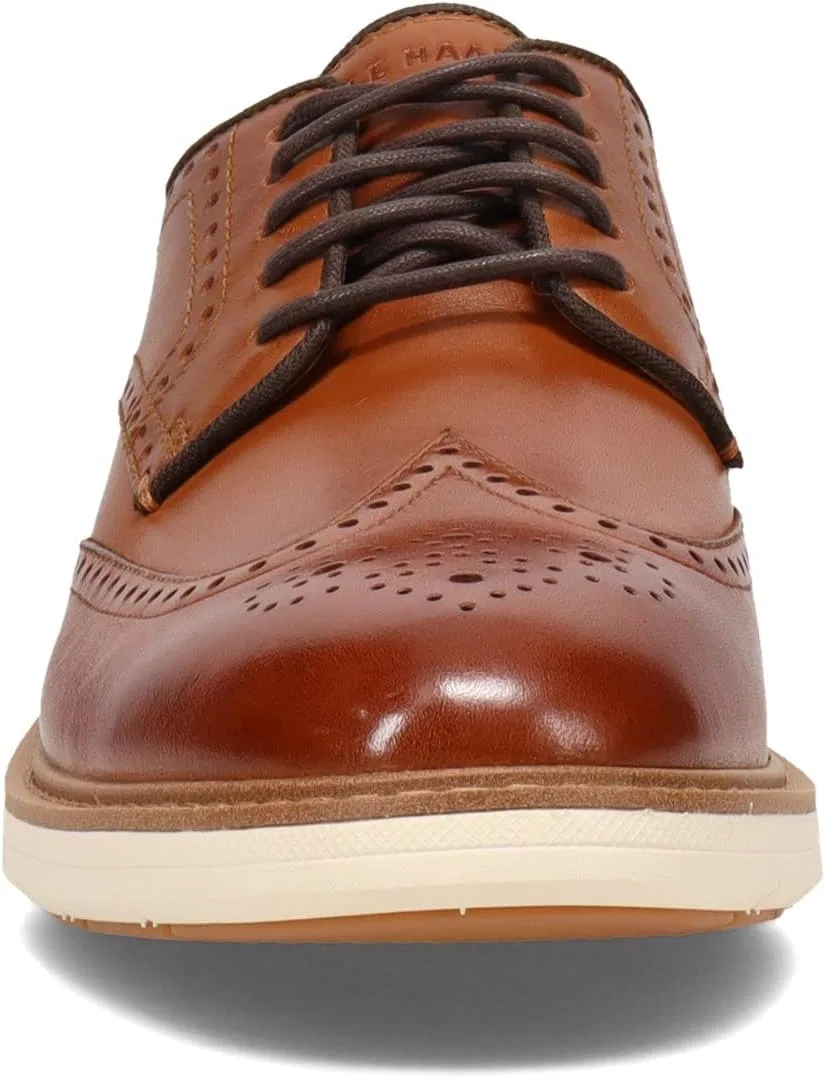 Мужские туфли Cole Haan - популярные оксфорды с перфорацией, British Tan — фото 3